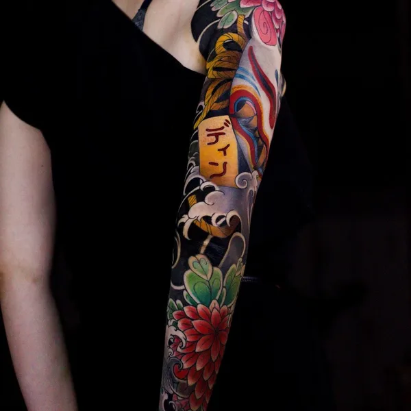 Oriental tattoo by Илья Дин in Казань