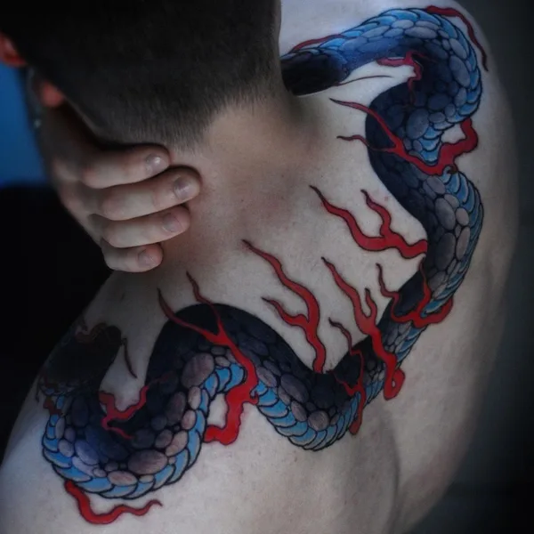 Oriental tattoo by Илья Дин in Казань