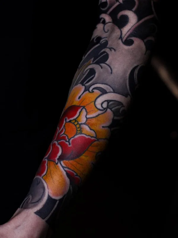 color japanese tattoo auf forearm #50406 | Tätowierer Илья Дин