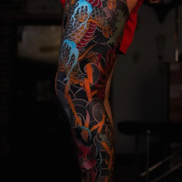 Oriental tattoo by Илья Дин in Казань