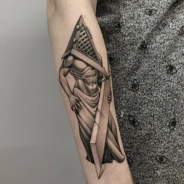 Graphic tattoo by Алексей Князев in Казань