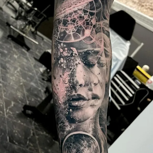 Surrealism tattoo by Tony Mancia in Atlanta
