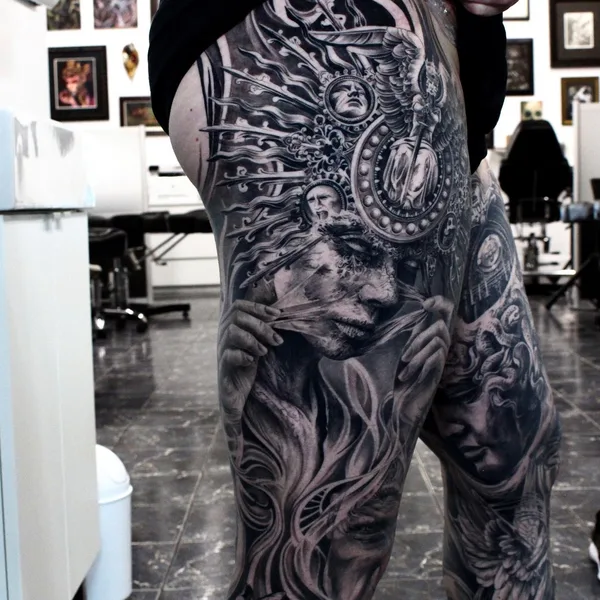 Surrealism tattoo by Tony Mancia in Atlanta