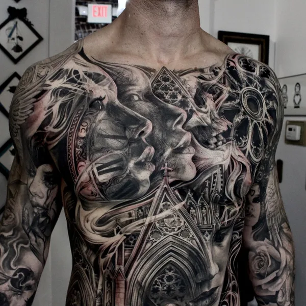 Surrealism tattoo by Tony Mancia in Atlanta