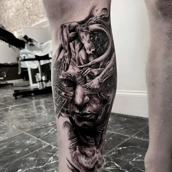 Surrealism tattoo by Tony Mancia in Atlanta
