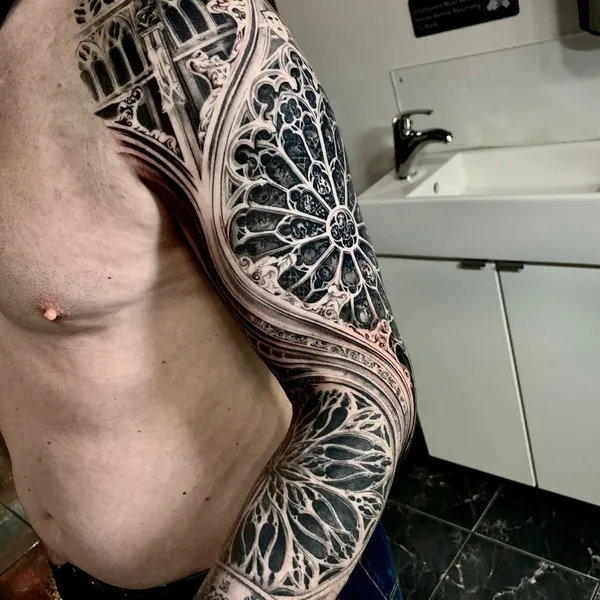 Surrealism tattoo by Tony Mancia in Atlanta