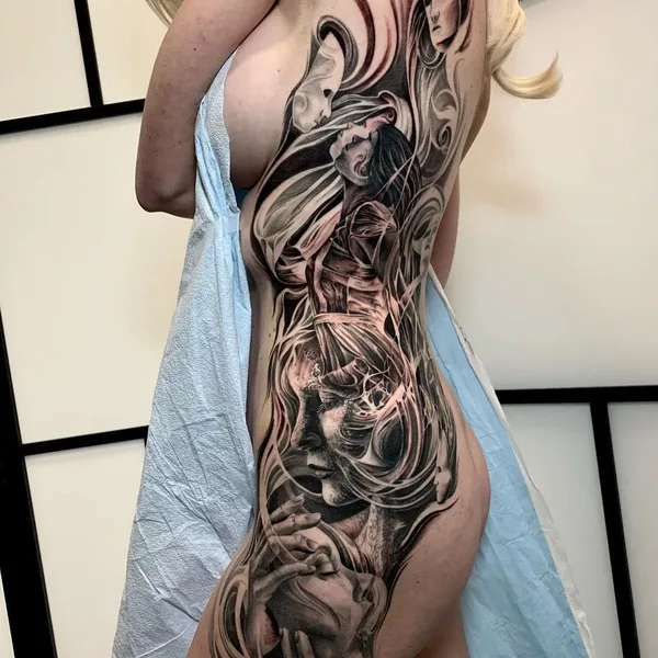 Surrealism tattoo by Tony Mancia in Atlanta