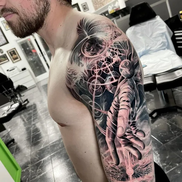 Surrealism tattoo by Tony Mancia in Atlanta