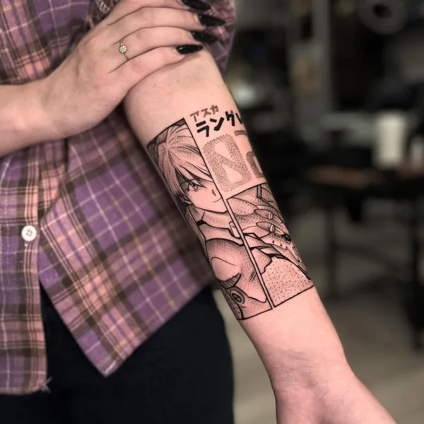 Graphic tattoo by Nek.tattoo in Казань