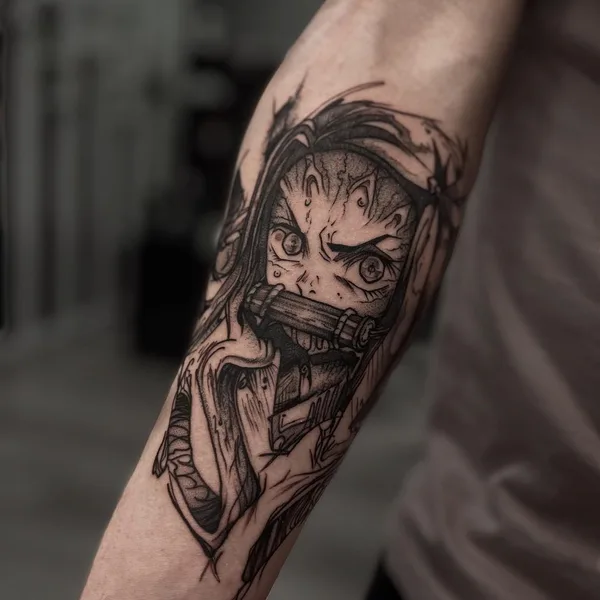 Graphic tattoo by Nek.tattoo in Казань
