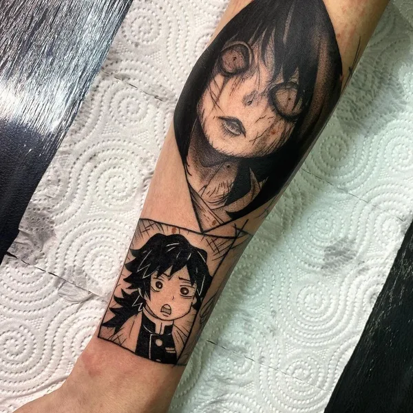 Graphic tattoo by Nek.tattoo in Казань