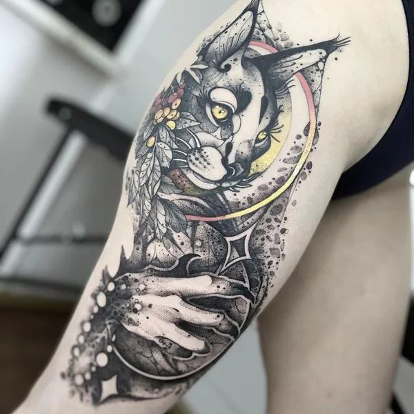 Graphic tattoo by Иджи Тредгуд in Казань