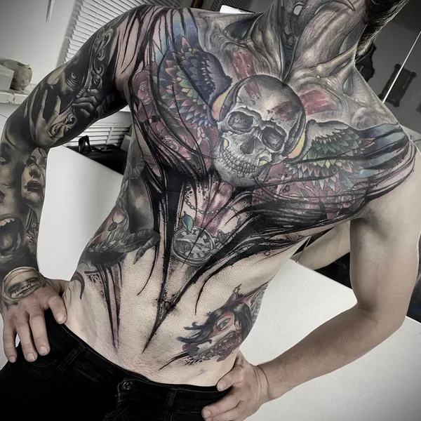 Graphic tattoo by Иджи Тредгуд in Казань