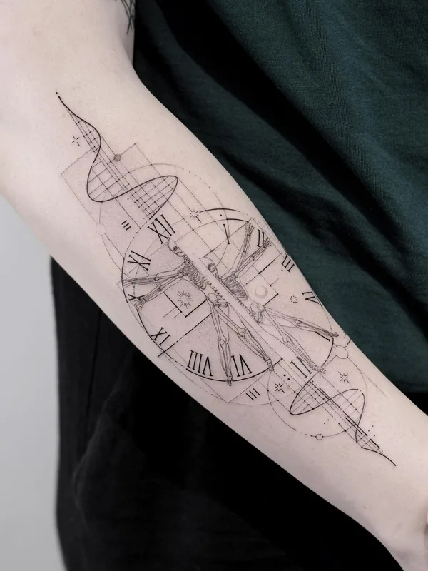 female black fineline Tatuagem em forearm #52982 | Tatuador Миша Нечаев