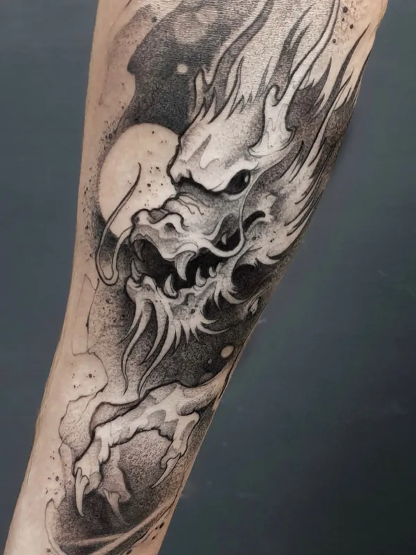 black and grey black and grey татуировка на forearm #53566 | Тату мастер Sasha zPoint
