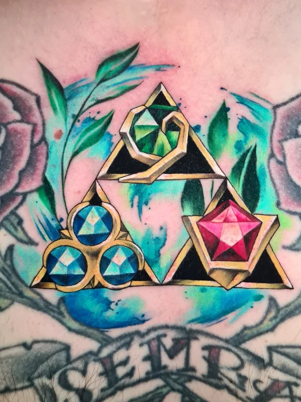color illustrative tattoo auf chest #66171 | Tätowierer Margoatir