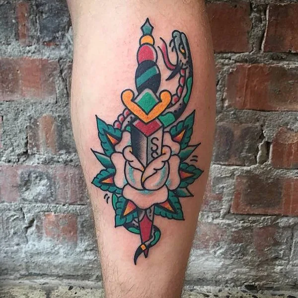 Old School tattoo by Philip Botha in Cape Town