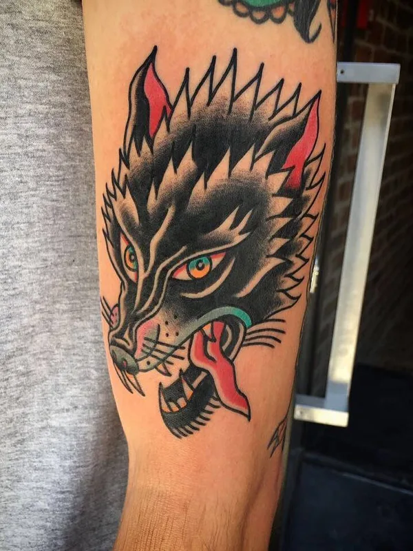 color old school 纹身 在 forearm #29968 | 纹身师 Philip Botha