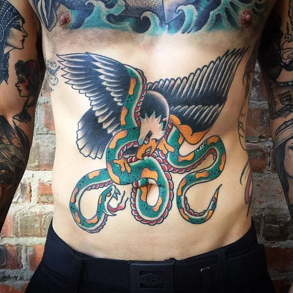 Old School tattoo by Philip Botha in Cape Town