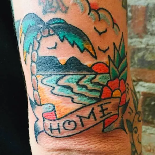 Old School tattoo by Philip Botha in Cape Town