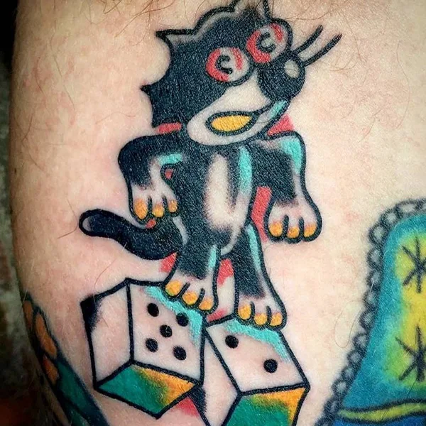 Old School tattoo by Philip Botha in Cape Town