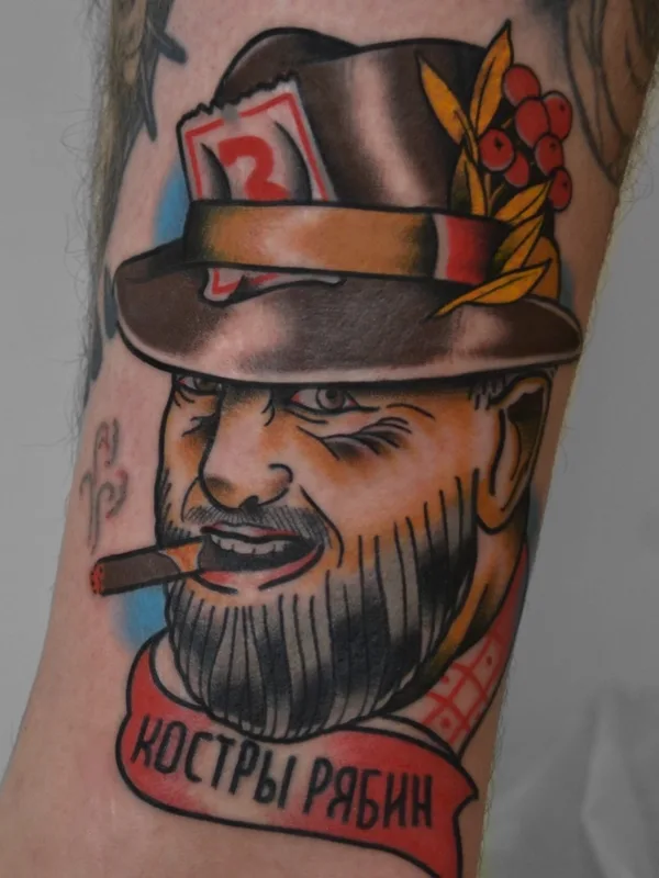 male color traditional татуировка на forearm #67819 | Тату мастер True Hardcore