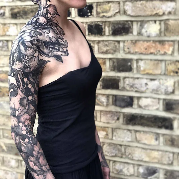 Дотворк tattoo by Kelly Violet in London