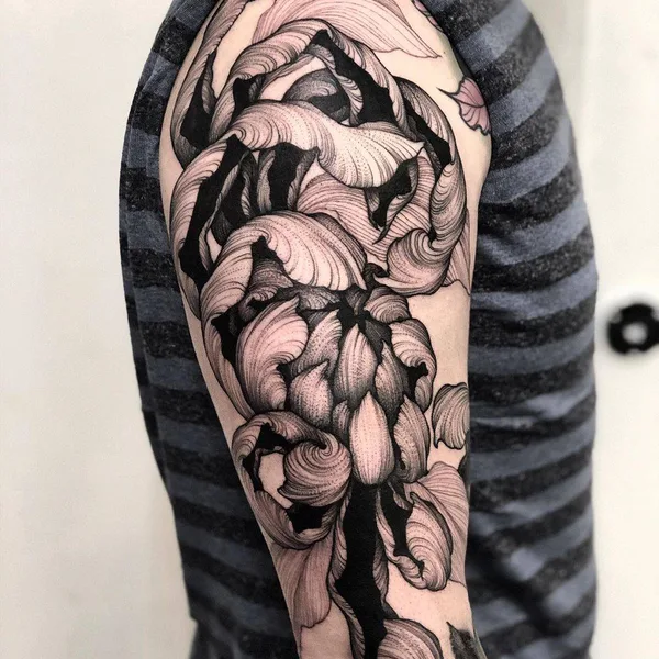 Дотворк tattoo by Kelly Violet in London