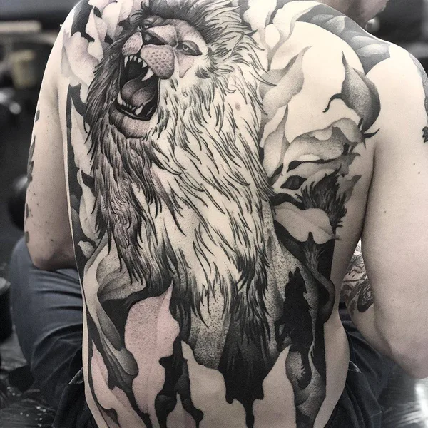 Дотворк tattoo by Kelly Violet in London