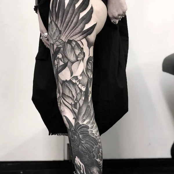 Дотворк tattoo by Kelly Violet in London