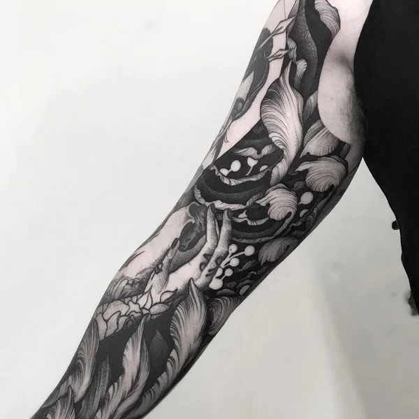 Дотворк tattoo by Kelly Violet in London