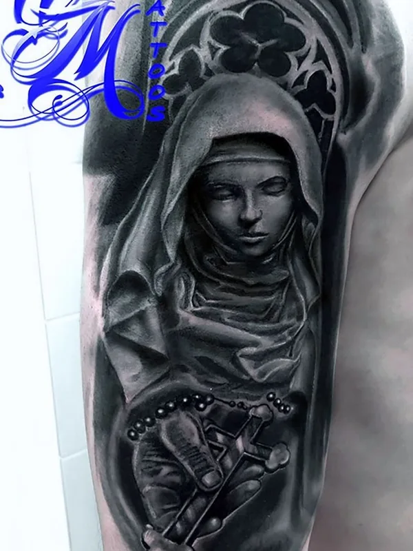 black and grey realism Tatuagem em upper arm #40541 | Tatuador CMTattoos
