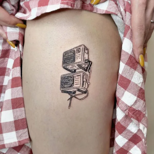 avant-garde tattoo by Dot.tatts in Tbilisi