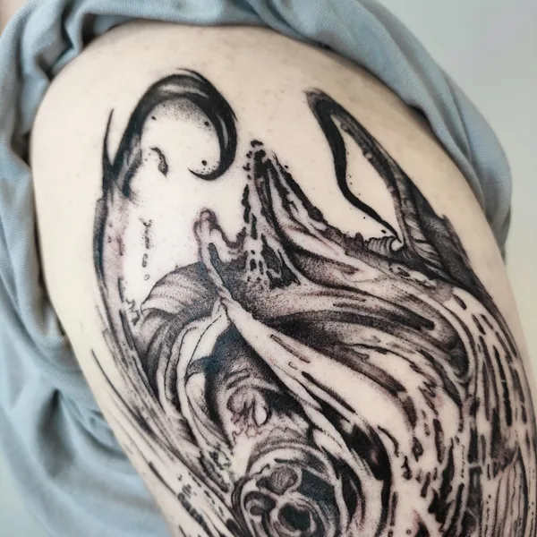avant-garde tattoo by Dot.tatts in Tbilisi