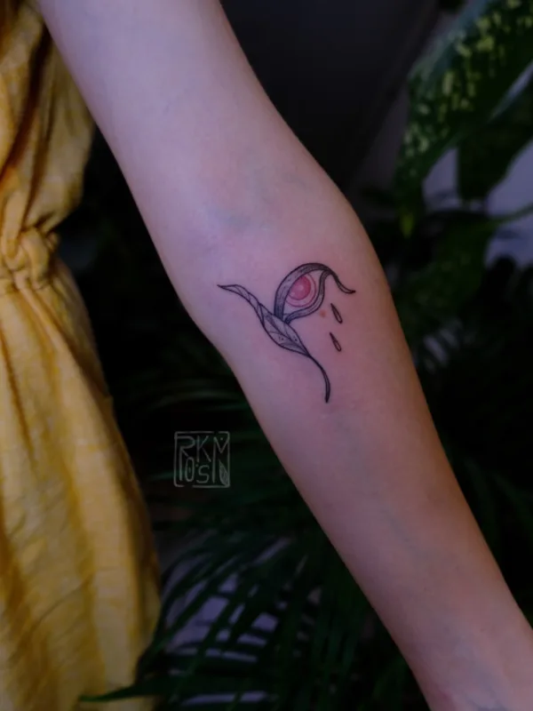 female color fineline татуировка на forearm #70471 | Тату мастер PolinaRoksman