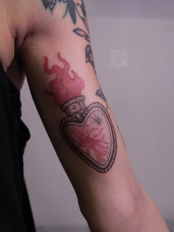color illustrative татуировка на forearm #70478 | Тату мастер PolinaRoksman