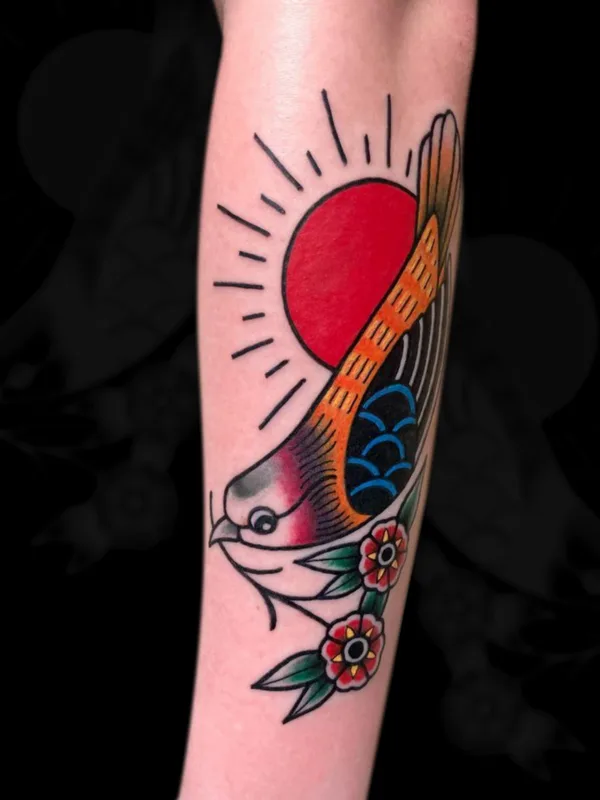color traditional 타투 부위 forearm #56002 | 타투이스트 Михаил Макеев