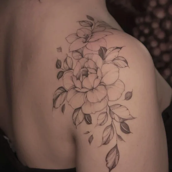 Feminine tattoo by Krysz in Wrocław