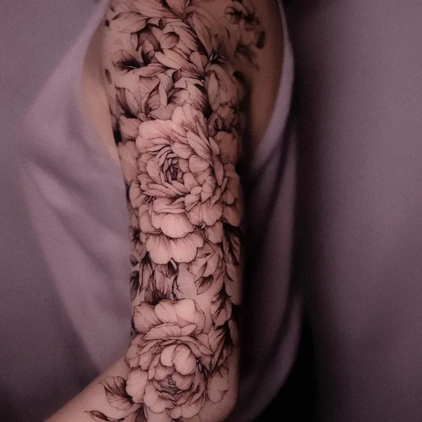 Sketch tattoo by Olha Halynska in Rīga