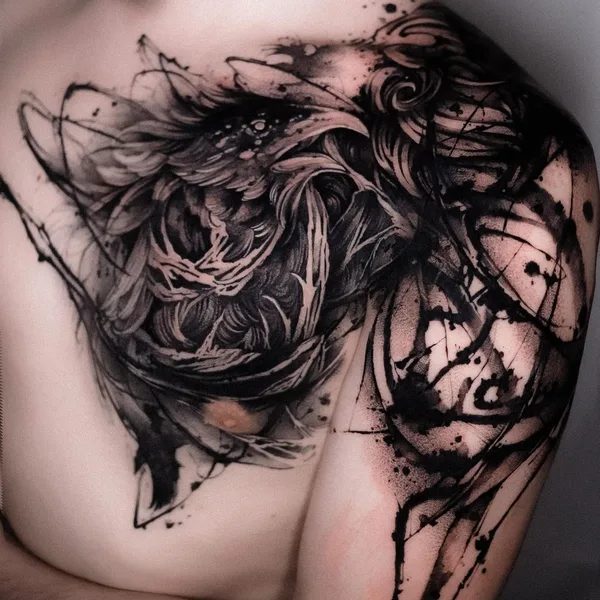 Sketch tattoo by Olha Halynska in Rīga