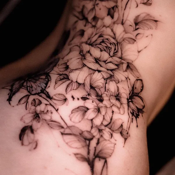 Sketch tattoo by Olha Halynska in Rīga