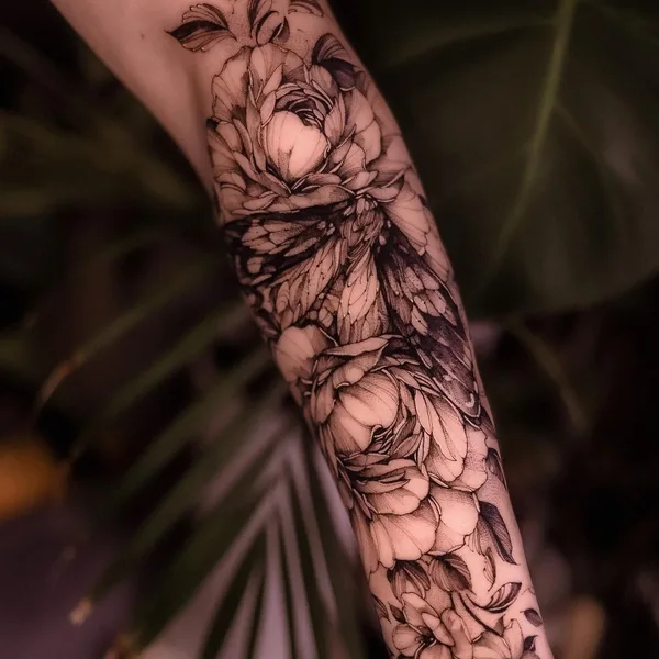 Sketch tattoo by Olha Halynska in Rīga
