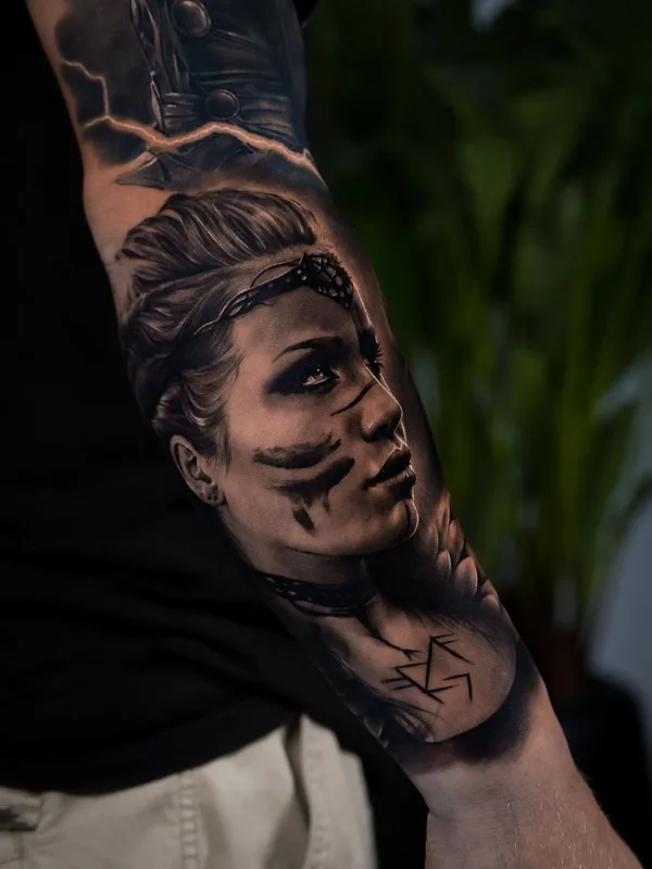 black and grey realism Tatuaggio su full sleeve #56147 | Tatuatore Maksym Burian