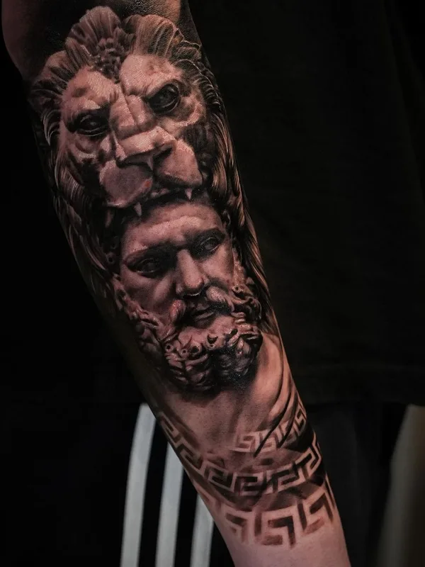 male black and grey realism Tatuaggio su forearm #56143 | Tatuatore Maksym Burian
