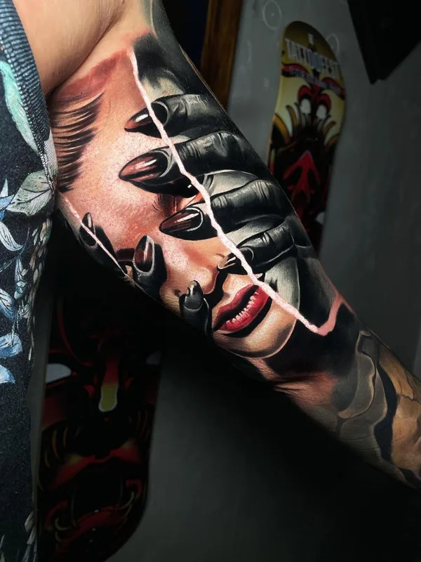 Portrait tattoo by Sergei Grevtsev in Warszawa