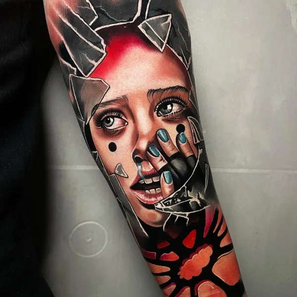 Portrait tattoo by Sergei Grevtsev in Warszawa