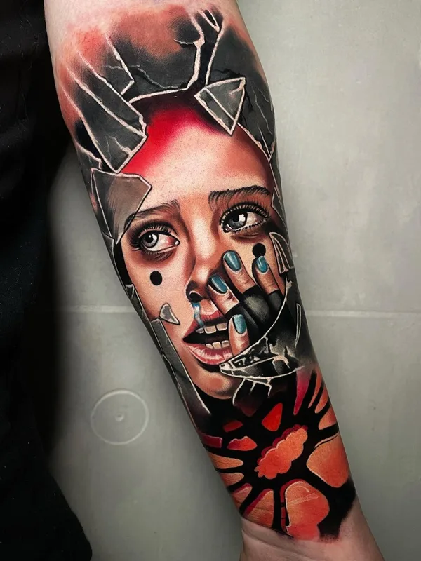 Portrait tattoo by Sergei Grevtsev in Warszawa