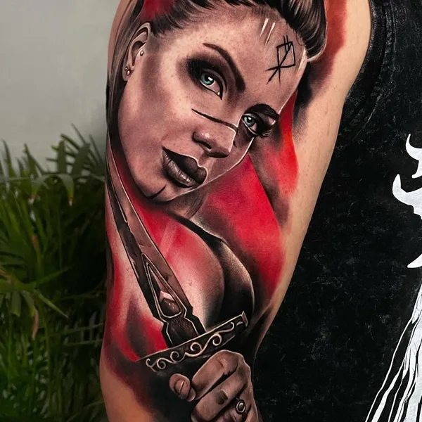 Portrait tattoo by Sergei Grevtsev in Warszawa