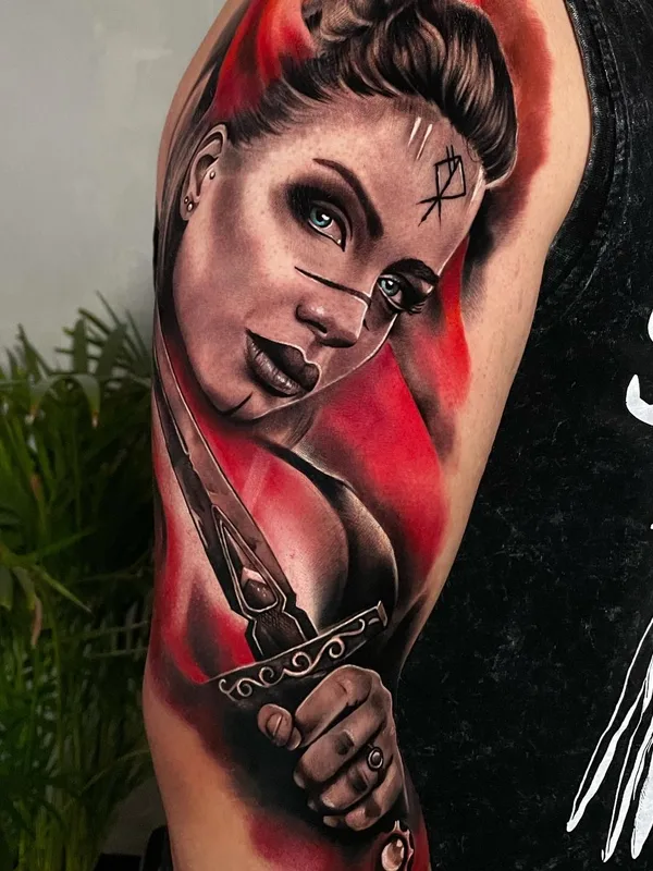 Portrait tattoo by Sergei Grevtsev in Warszawa