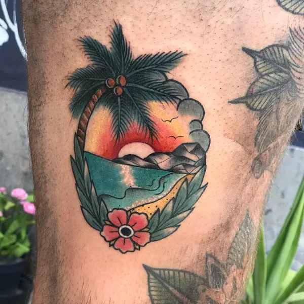 Traditional tattoo by Kirsten Grzeskowiak in Düsseldorf
